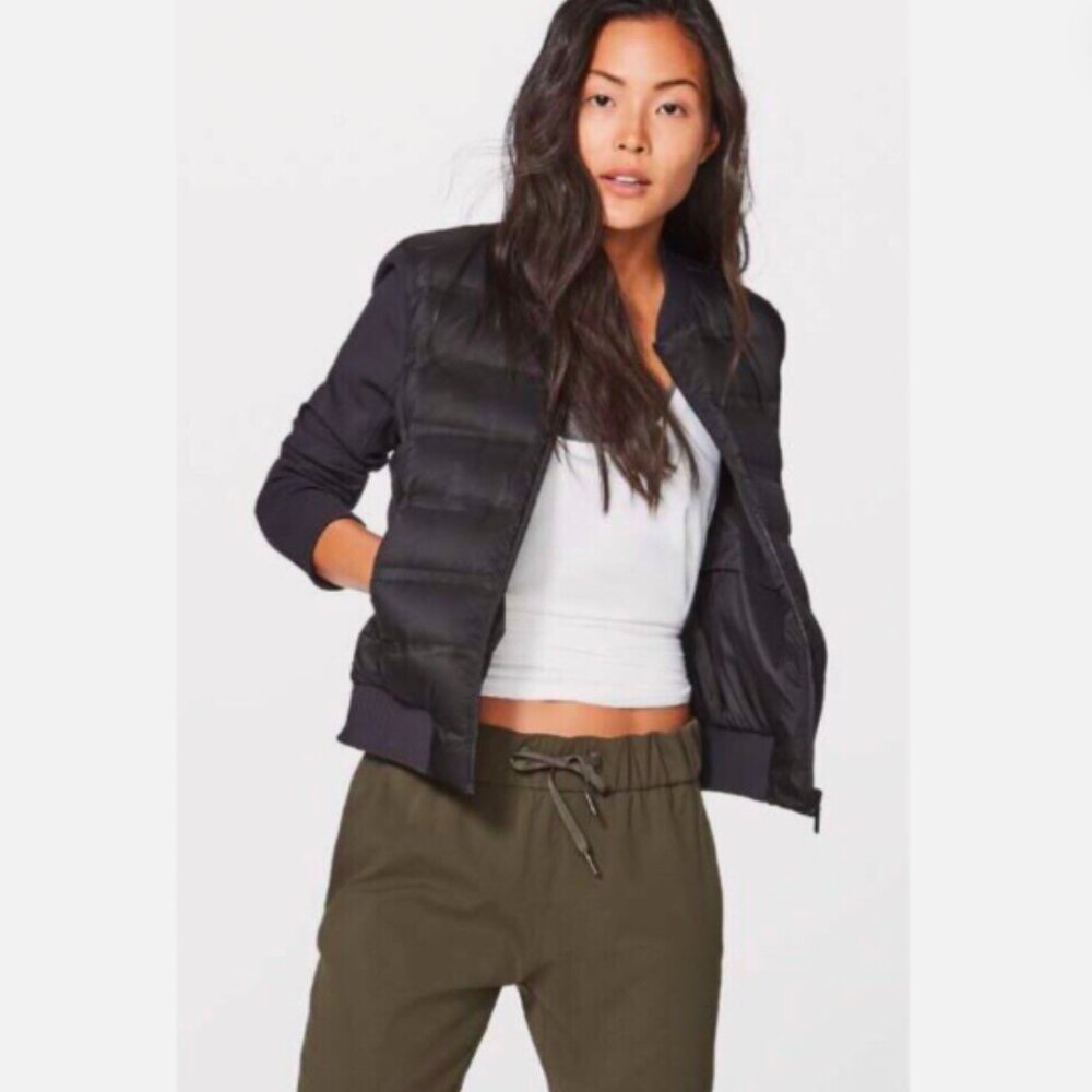 Lululemon Down & Around Reversible Bomber Jacket